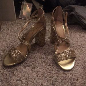 cook block heel glitter sandal jewel badgley mischka